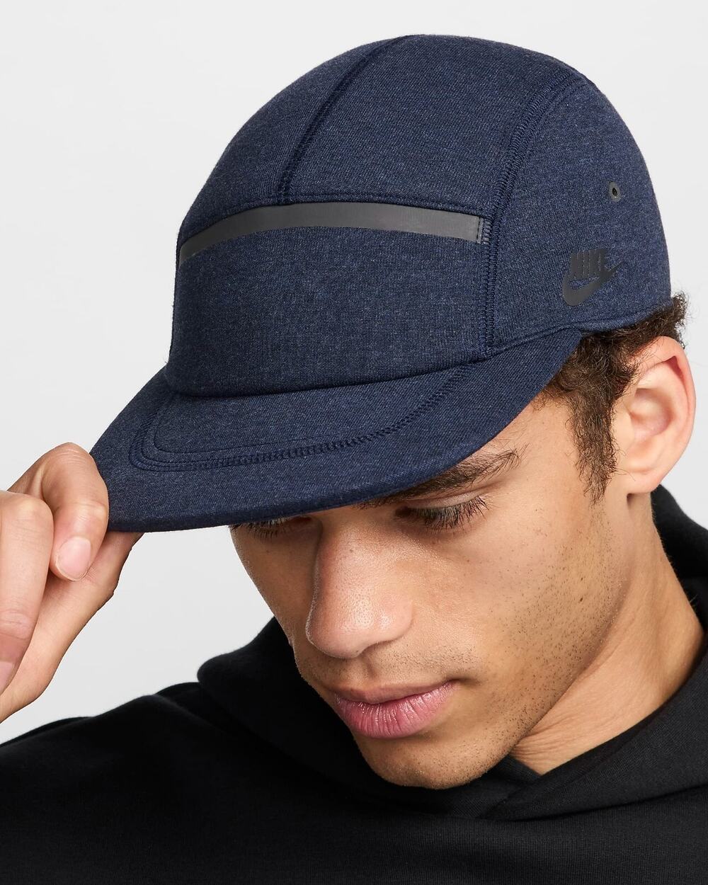 Nike Fly Unstructured Tech Fleece Cap Hat Size M/L Navy Blue HJ3504 451 BNWT